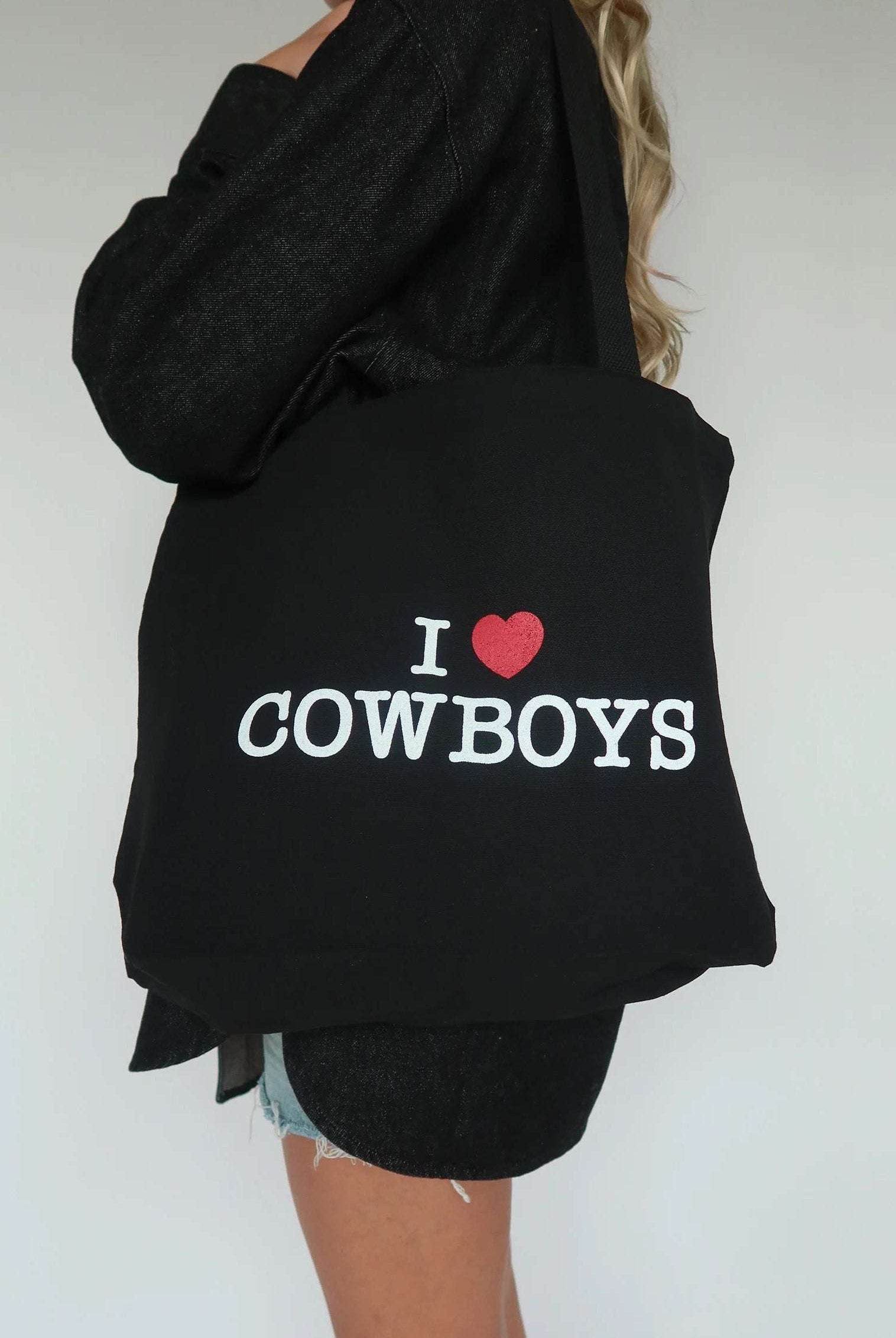 Brunette The Label "I Love Cowboys" Tote Bag