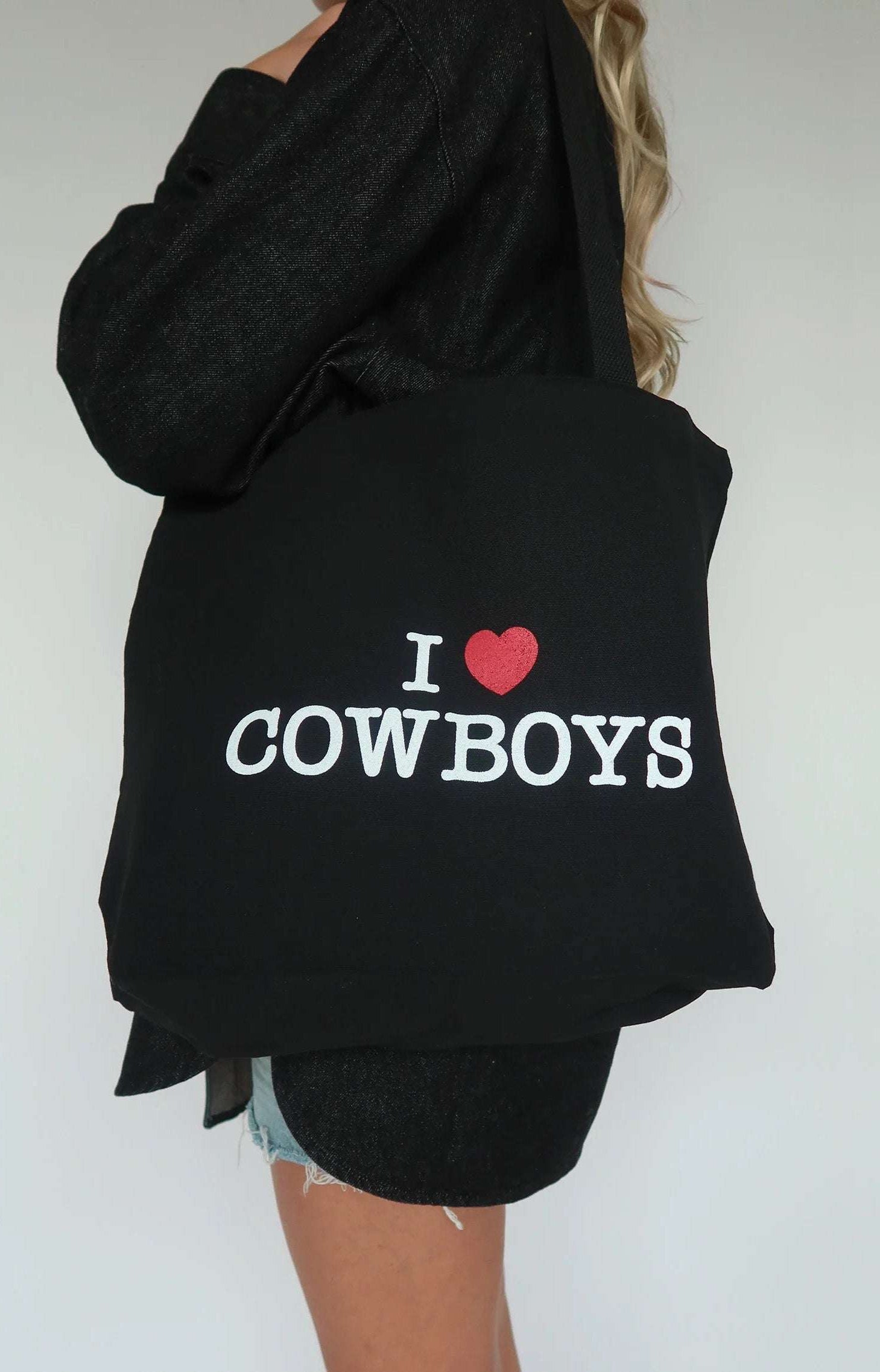 Brunette The Label "I Love Cowboys" Tote Bag