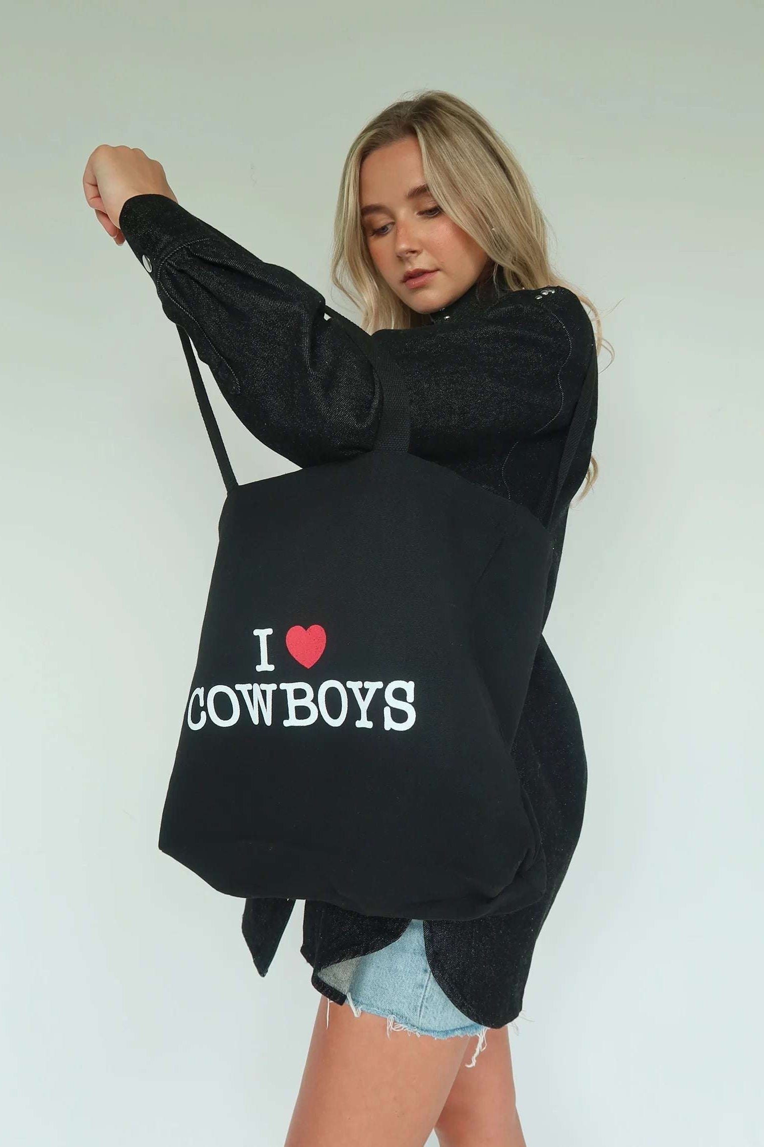 Brunette The Label "I Love Cowboys" Tote Bag