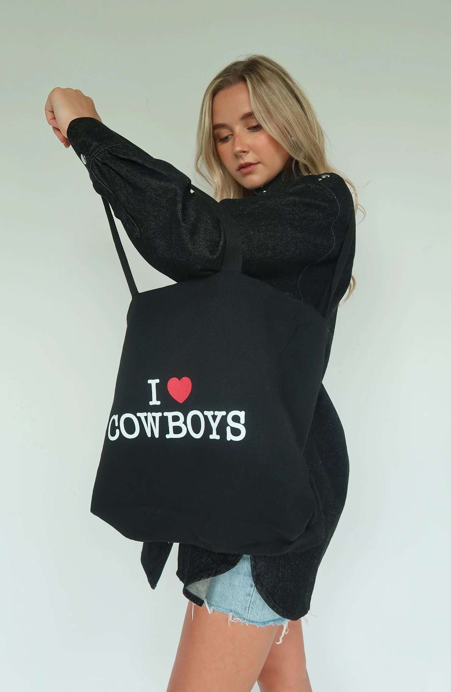 Brunette The Label "I Love Cowboys" Tote Bag