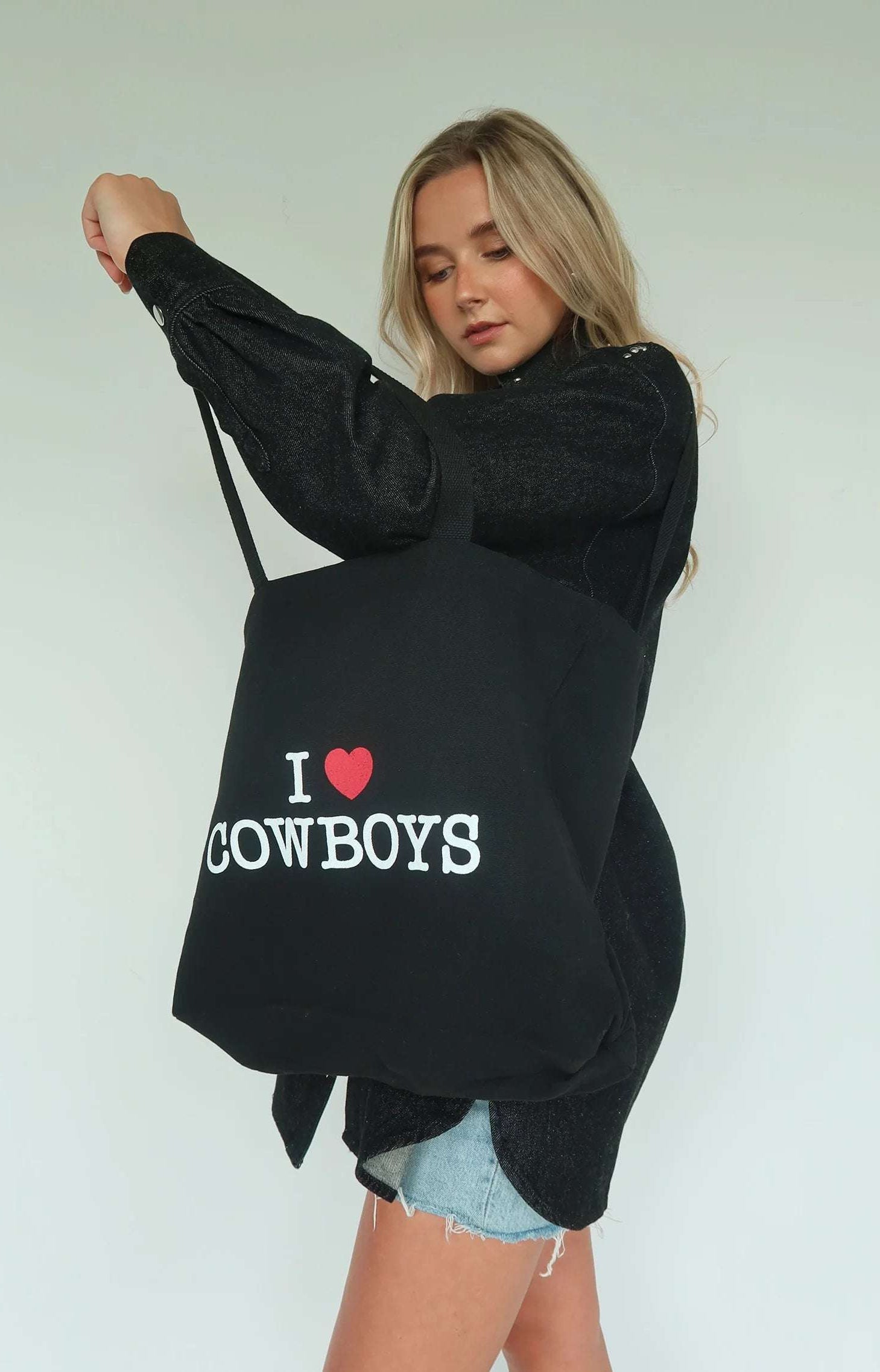 Brunette The Label "I Love Cowboys" Tote Bag
