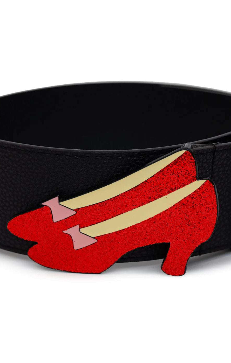 Buckle Down Wizard Of Oz Ruby Slippers Enamel Belt Belt by Buckle Down Products as seen on celebrities