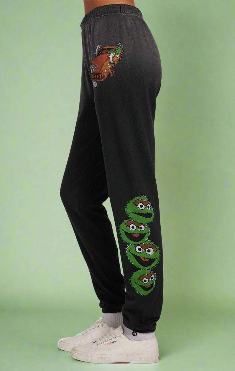 Lauren Moshi Tanzy Oscar The Grouch Racing Joggers Jogging Pants by Lauren Moshi as seen on celebrities