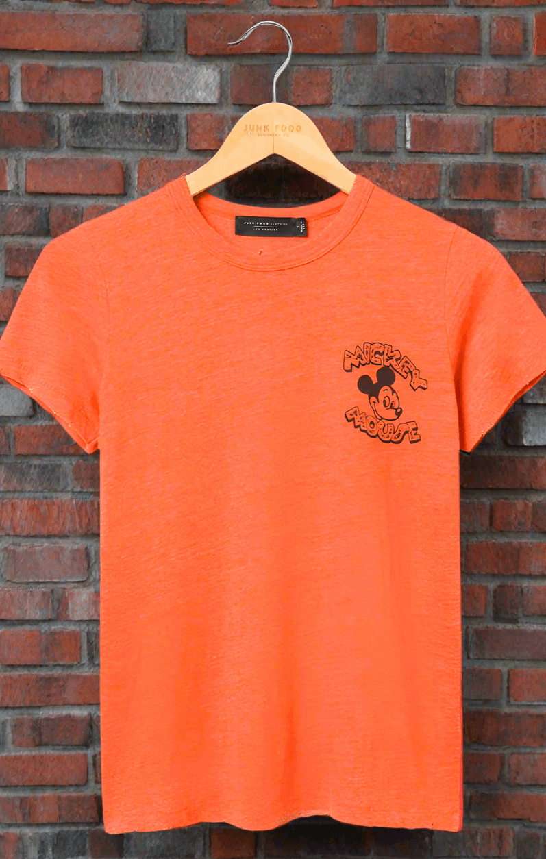 Junk Food Disney Mickey & Minnie Hot Rod Original Tee T-Shirt by Junk Food as seen on celebrities