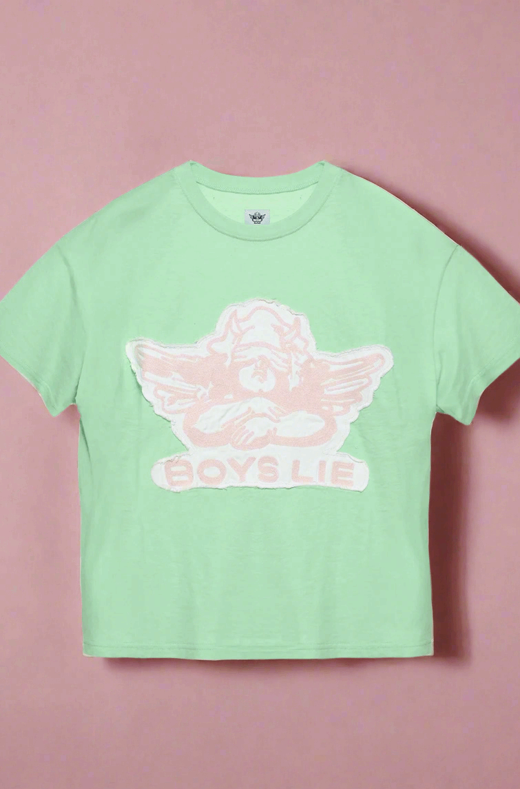 Boys Lie Stitch Me Up Boyfriend Tee