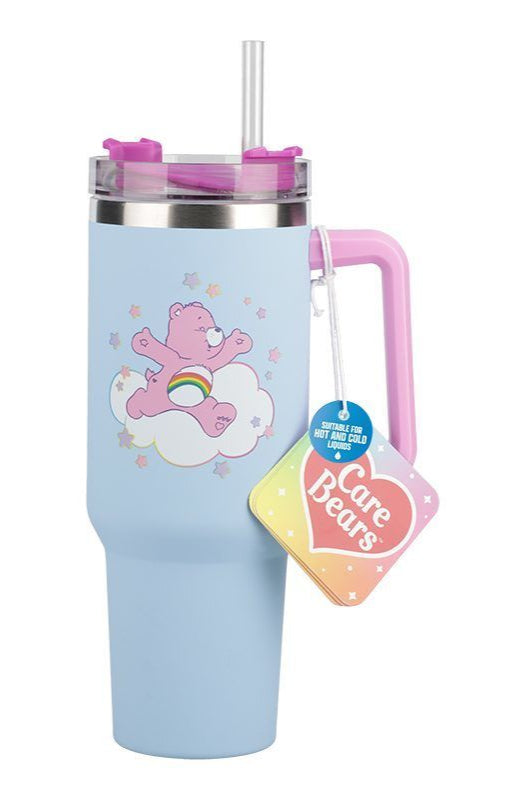 Care Bears 1200ml Insulated Cup and Straw Travel Mug by Paladone as seen on celebrities
