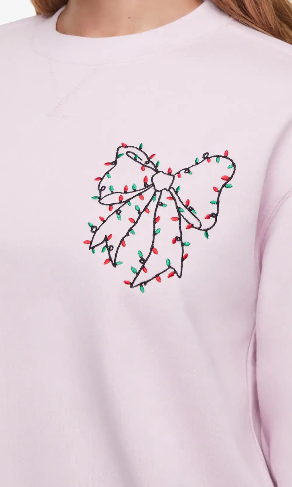 Wildfox Christmas Bow Charlie Sweatshirt