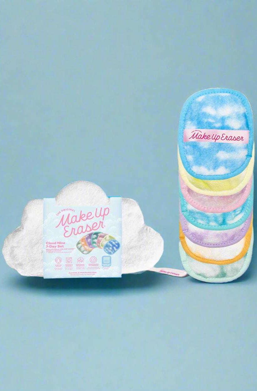 Cloud 9 7-Day MakeUp Eraser Set & Cosmetic Bag Beauty Product by Makeup Eraser as seen on celebrities