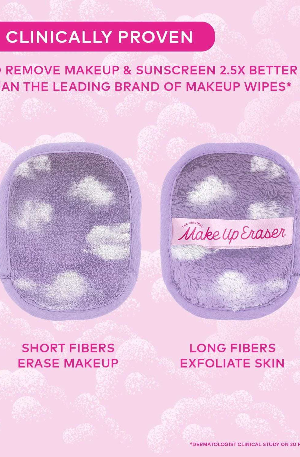 Cloud 9 7-Day MakeUp Eraser Set & Cosmetic Bag Beauty Product by Makeup Eraser as seen on celebrities