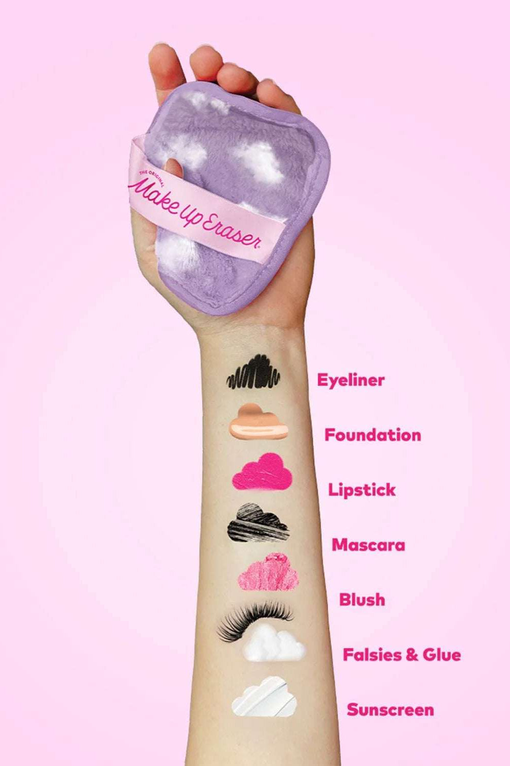 Cloud 9 7-Day MakeUp Eraser Set & Cosmetic Bag Beauty Product by Makeup Eraser as seen on celebrities