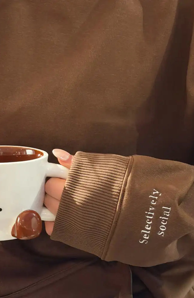 Coconut Lane Feelings "Selectively Social" Hoodie