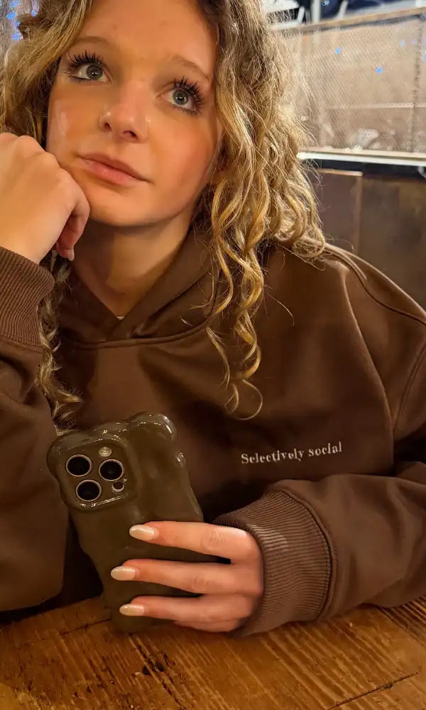 Coconut Lane Feelings "Selectively Social" Hoodie