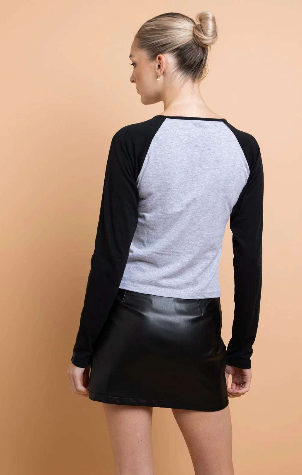 Daisy Street Deer Contrast Raglan Sleeve Tee T-Shirts by Daisy Street as seen on celebrities