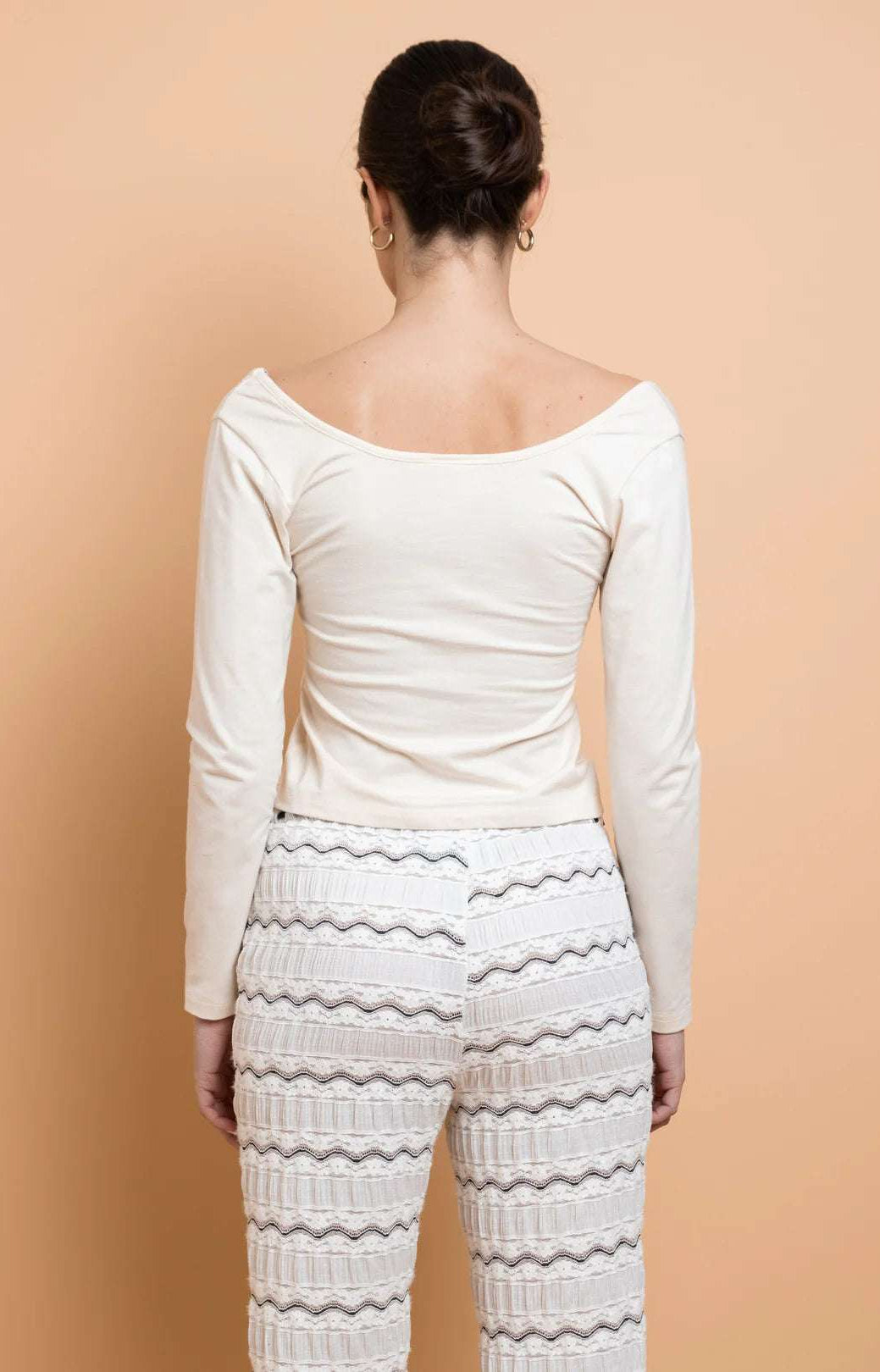 Daisy Street Embroidered Detail Long Sleeved Top T-Shirts by Daisy Street as seen on celebrities