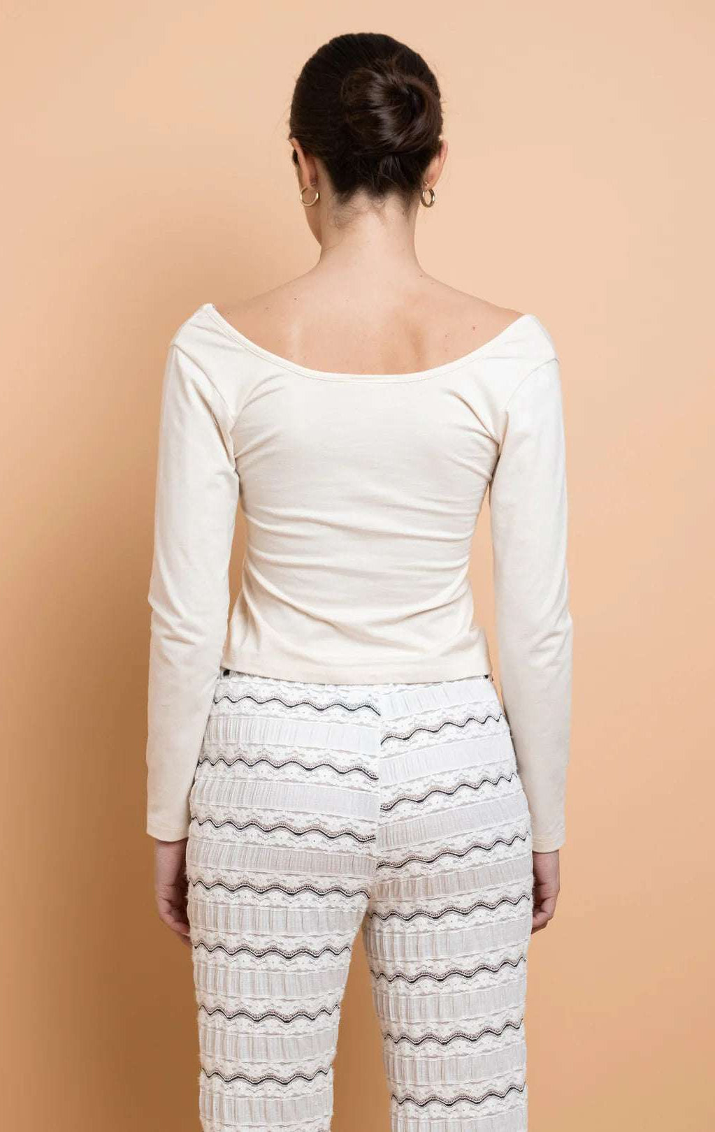 Daisy Street Embroidered Detail Long Sleeved Top T-Shirts by Daisy Street as seen on celebrities