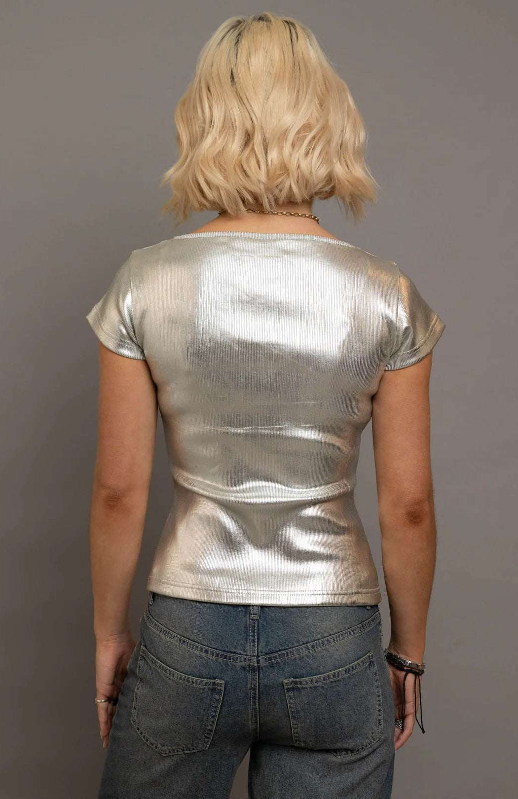 Daisy Street Heart Cut Out Boat Neck Tee T-Shirt by Daisy Street as seen on celebrities