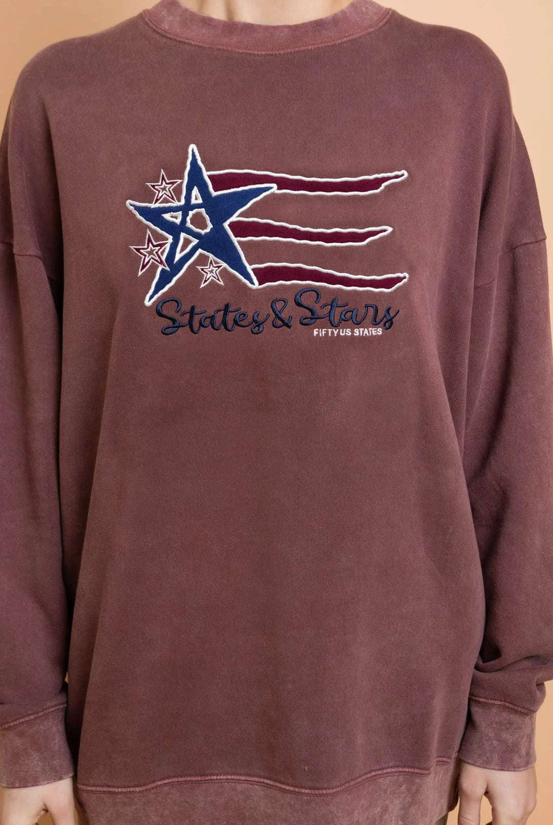 Daisy Street States and Stars Vintage Sweater Sweater by Daisy Street as seen on celebrities