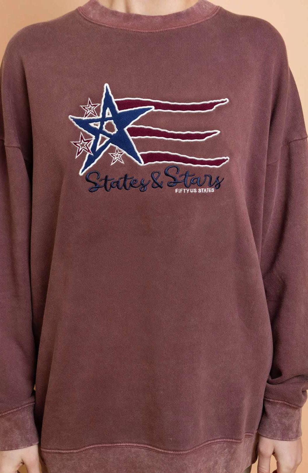 Daisy Street States and Stars Vintage Sweater Sweater by Daisy Street as seen on celebrities