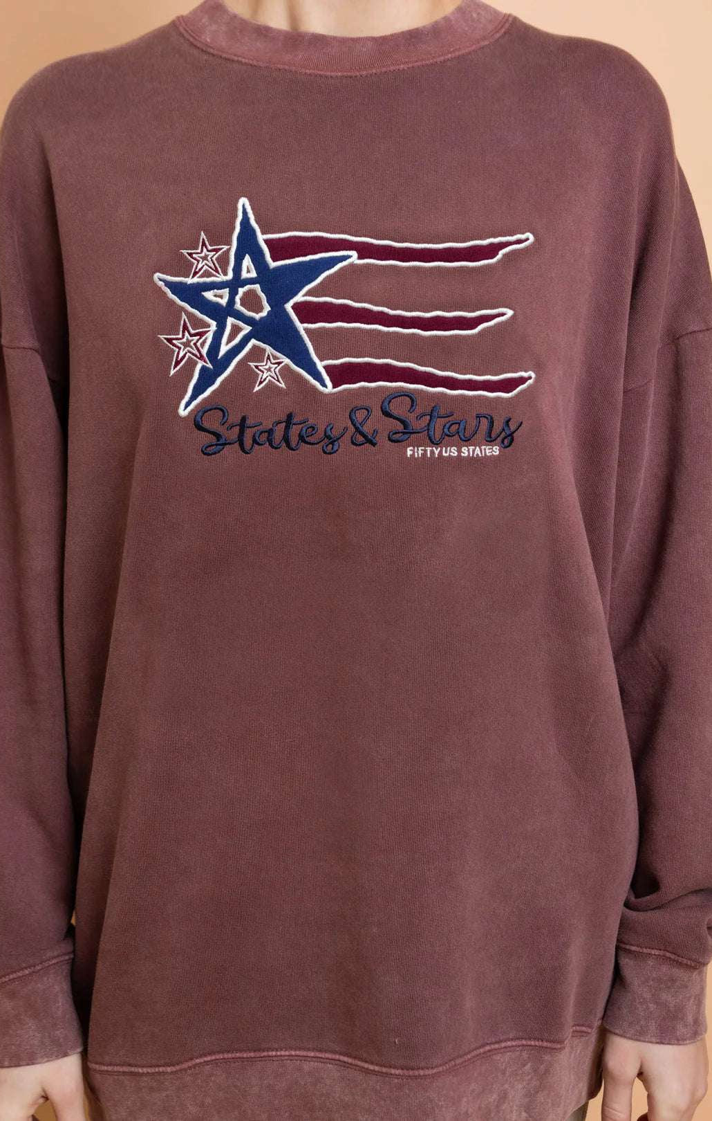 Daisy Street States and Stars Vintage Sweater Sweater by Daisy Street as seen on celebrities