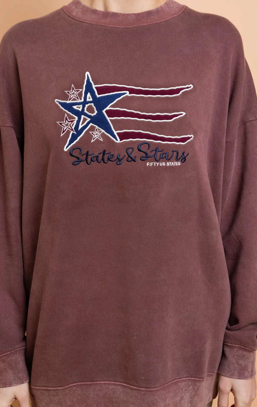 Daisy Street States and Stars Vintage Sweater Sweater by Daisy Street as seen on celebrities