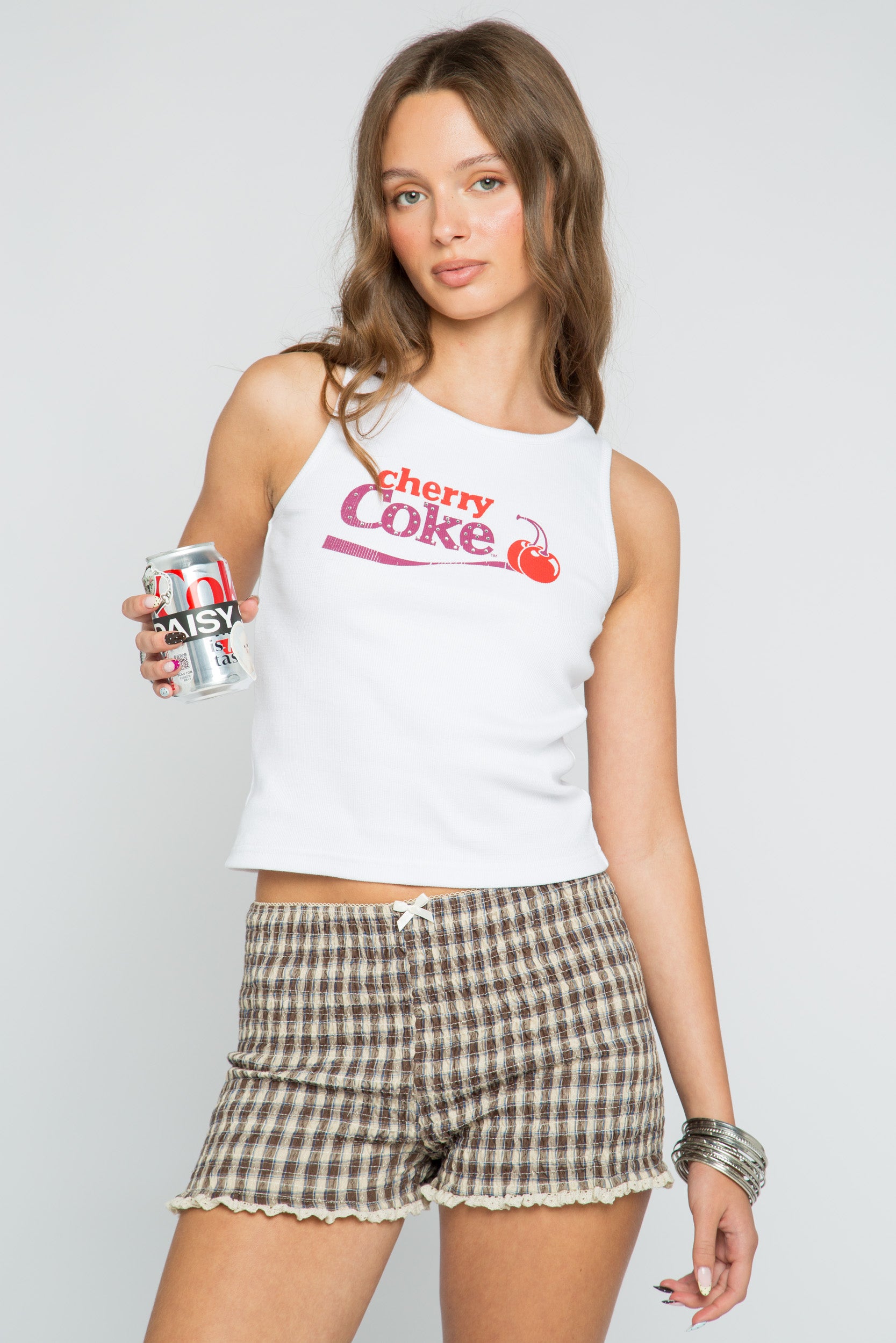 Daisy Street Cherry Coke Graphic Tank Top