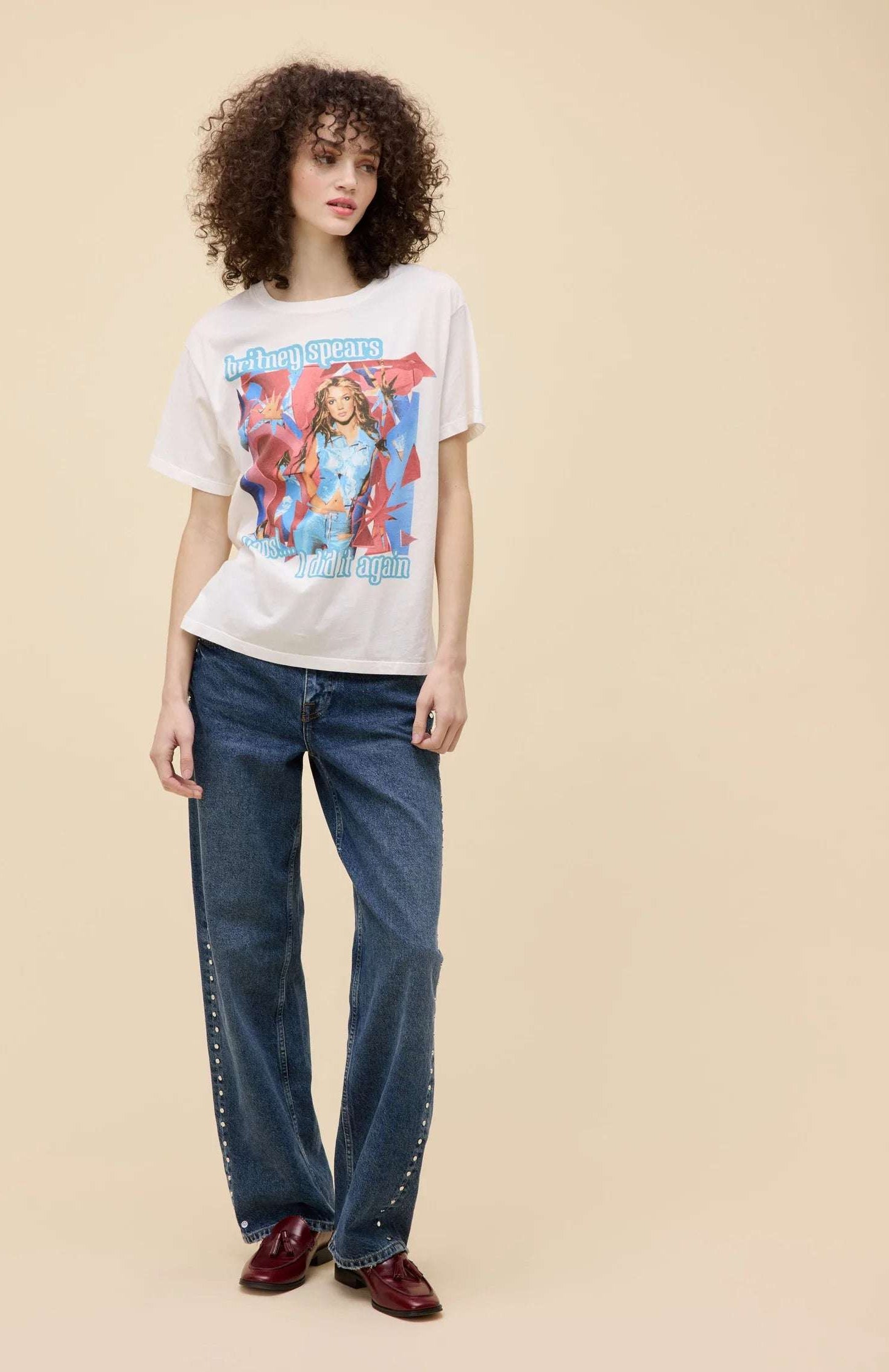 Daydreamer LA Britney Spears Oops I Did It Again Boyfriend Tee T-Shirt by Daydreamer LA as seen on celebrities