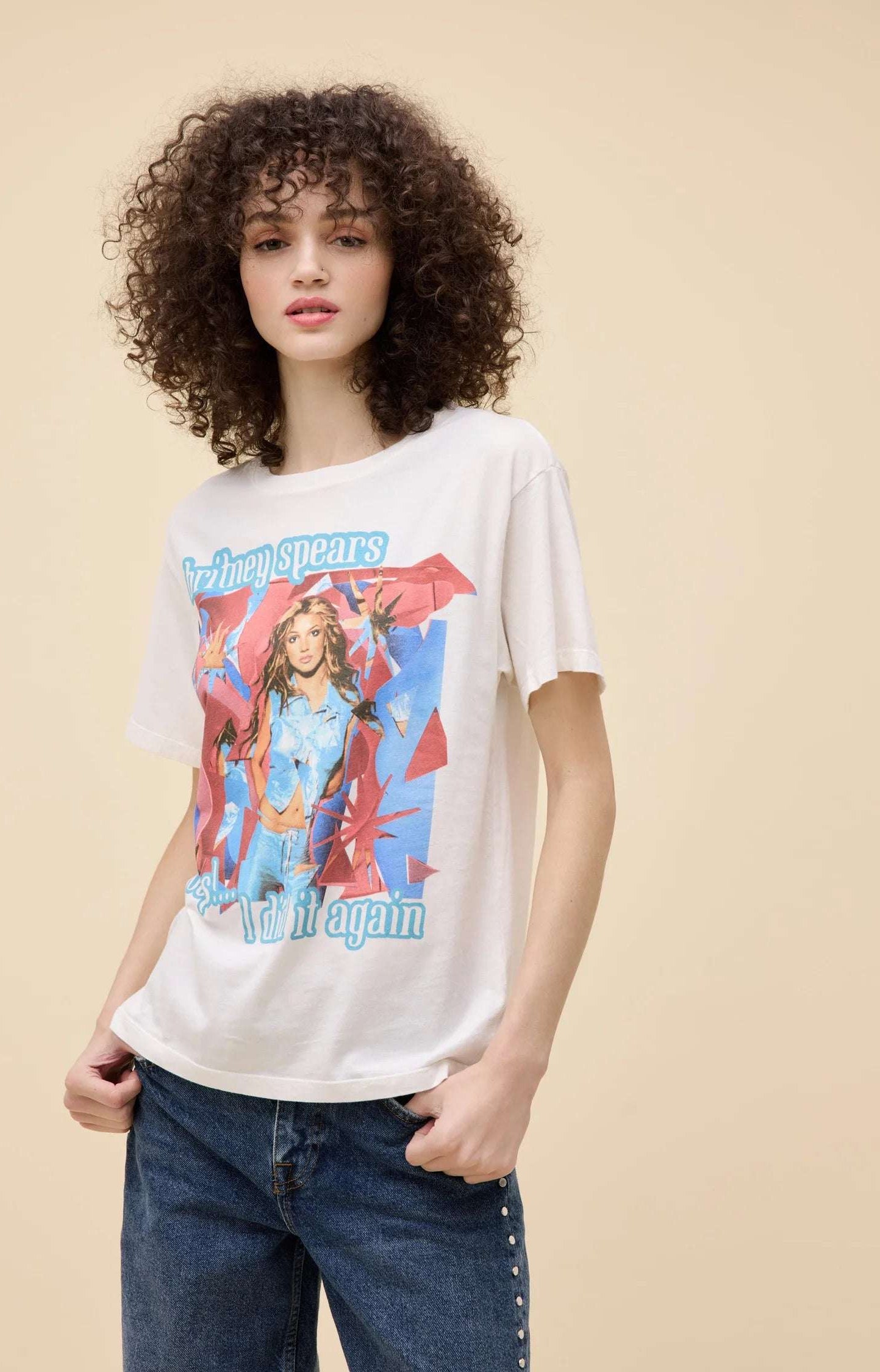 Daydreamer LA Britney Spears Oops I Did It Again Boyfriend Tee T-Shirt by Daydreamer LA as seen on celebrities