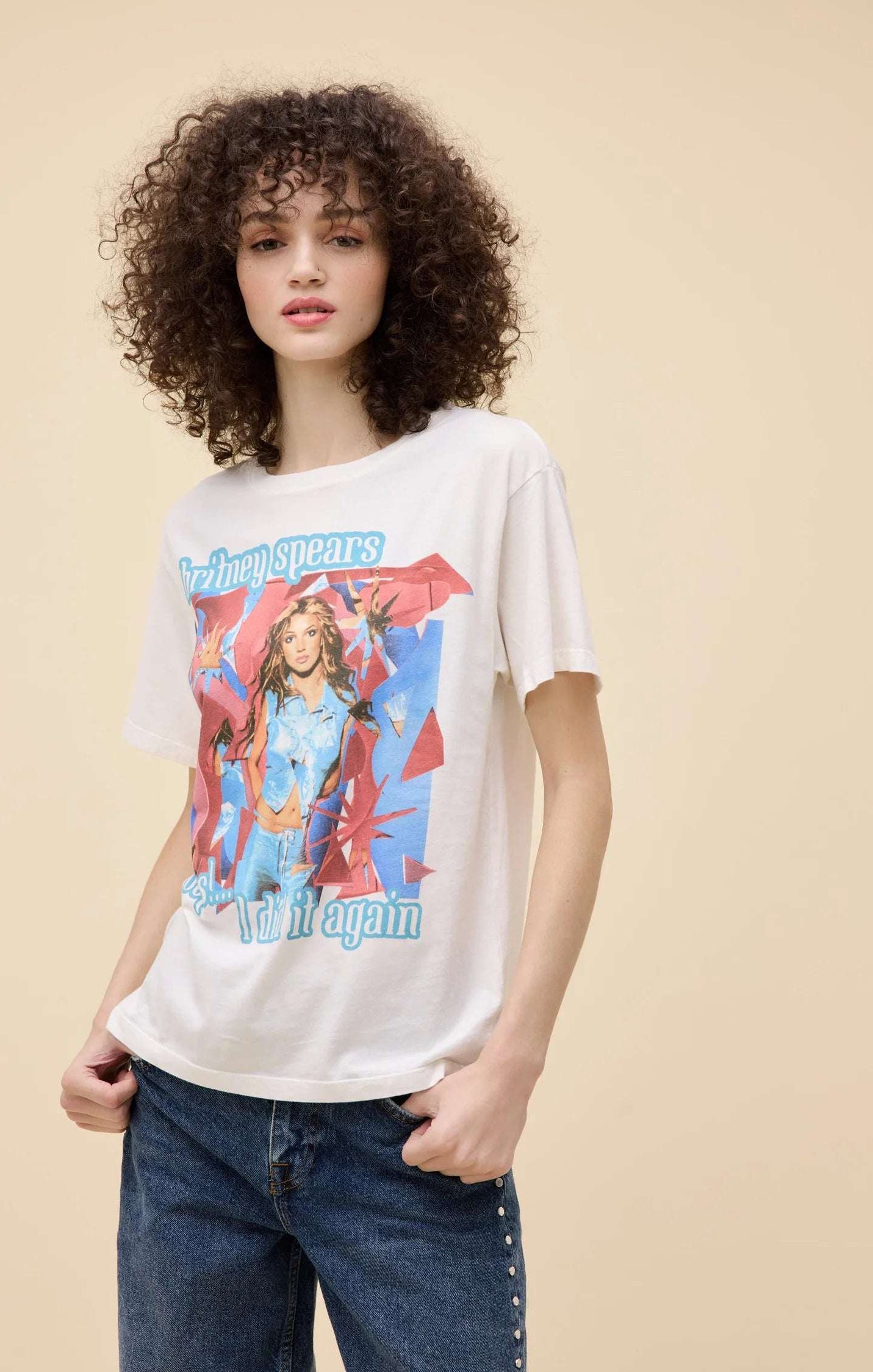 Daydreamer LA Britney Spears Oops I Did It Again Boyfriend Tee T-Shirt by Daydreamer LA as seen on celebrities