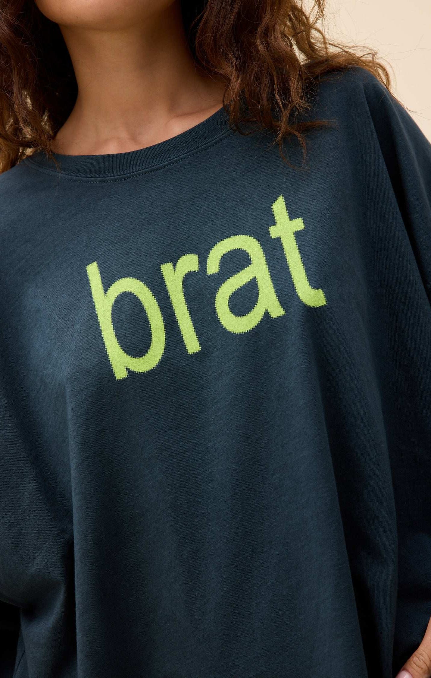 Daydreamer LA CHARLI XCX Brat Long Sleeve Tee T-Shirt by Daydreamer LA as seen on celebrities