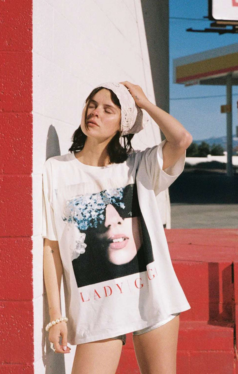 Daydreamer LA Lady Gaga The Fame Merch Tee T-Shirt by Daydreamer LA as seen on celebrities