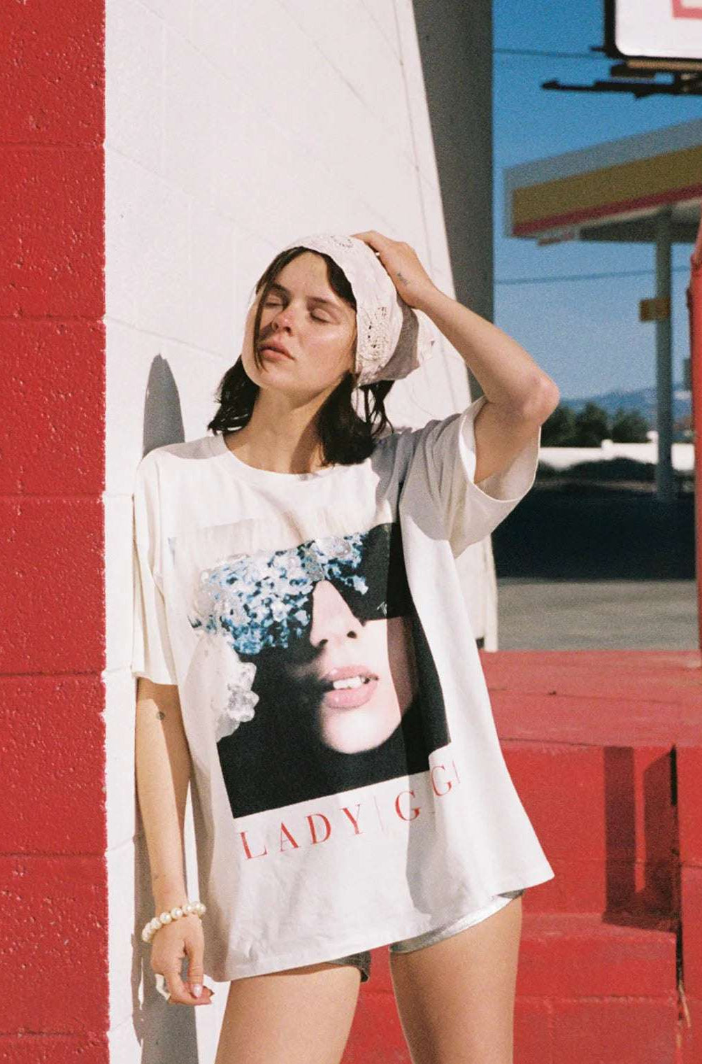 Daydreamer LA Lady Gaga The Fame Merch Tee T-Shirt by Daydreamer LA as seen on celebrities