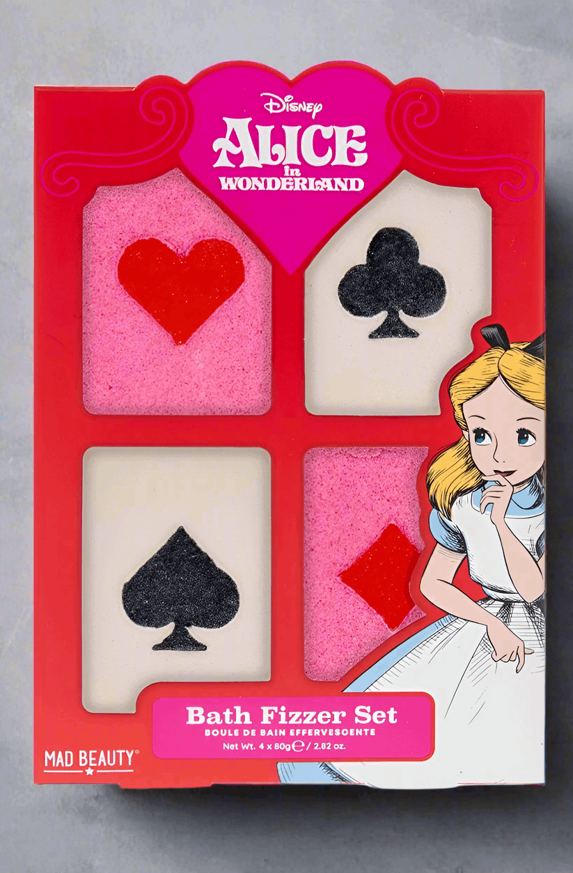 Disney Alice in Wonderland Bath Fizzer Set Bath Bombs by Mad Beauty as seen on celebrities