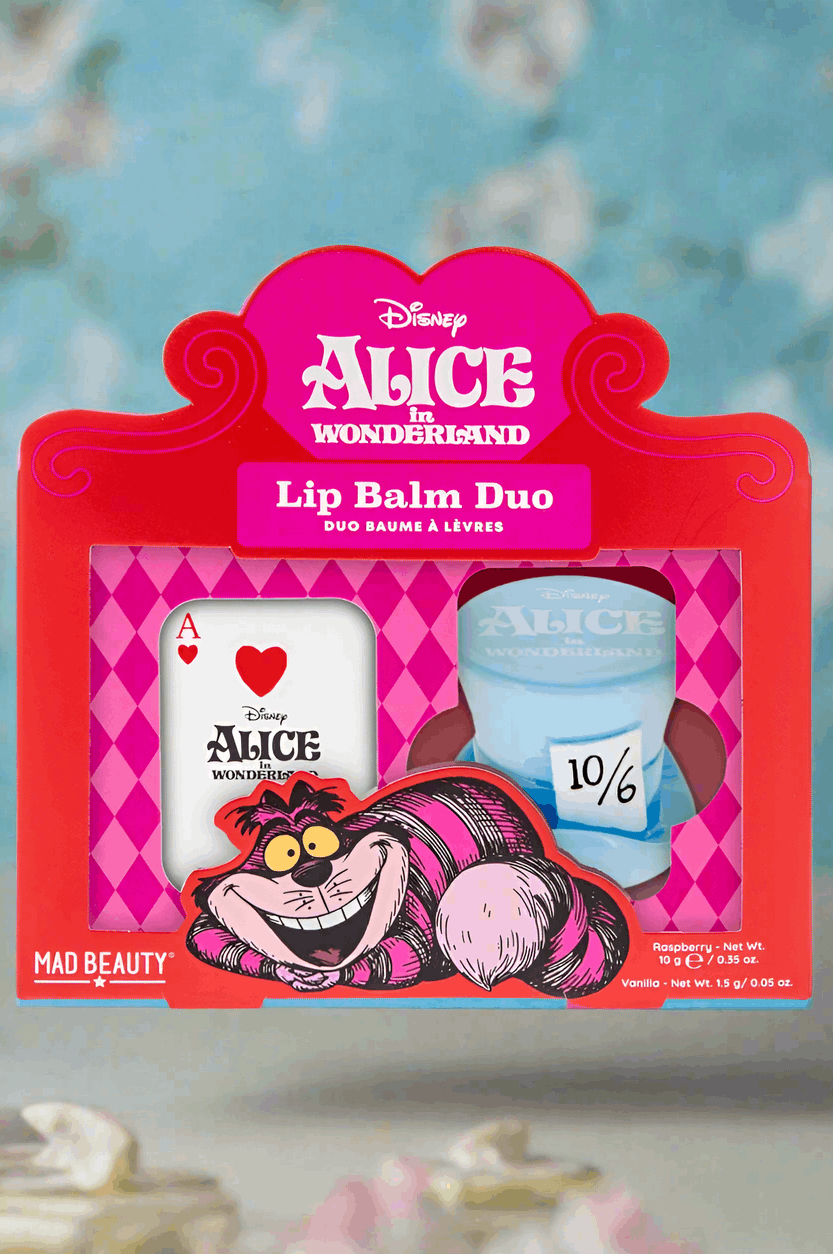 Disney Alice in Wonderland Lip Balm Duo Lip Balm by Mad Beauty as seen on celebrities
