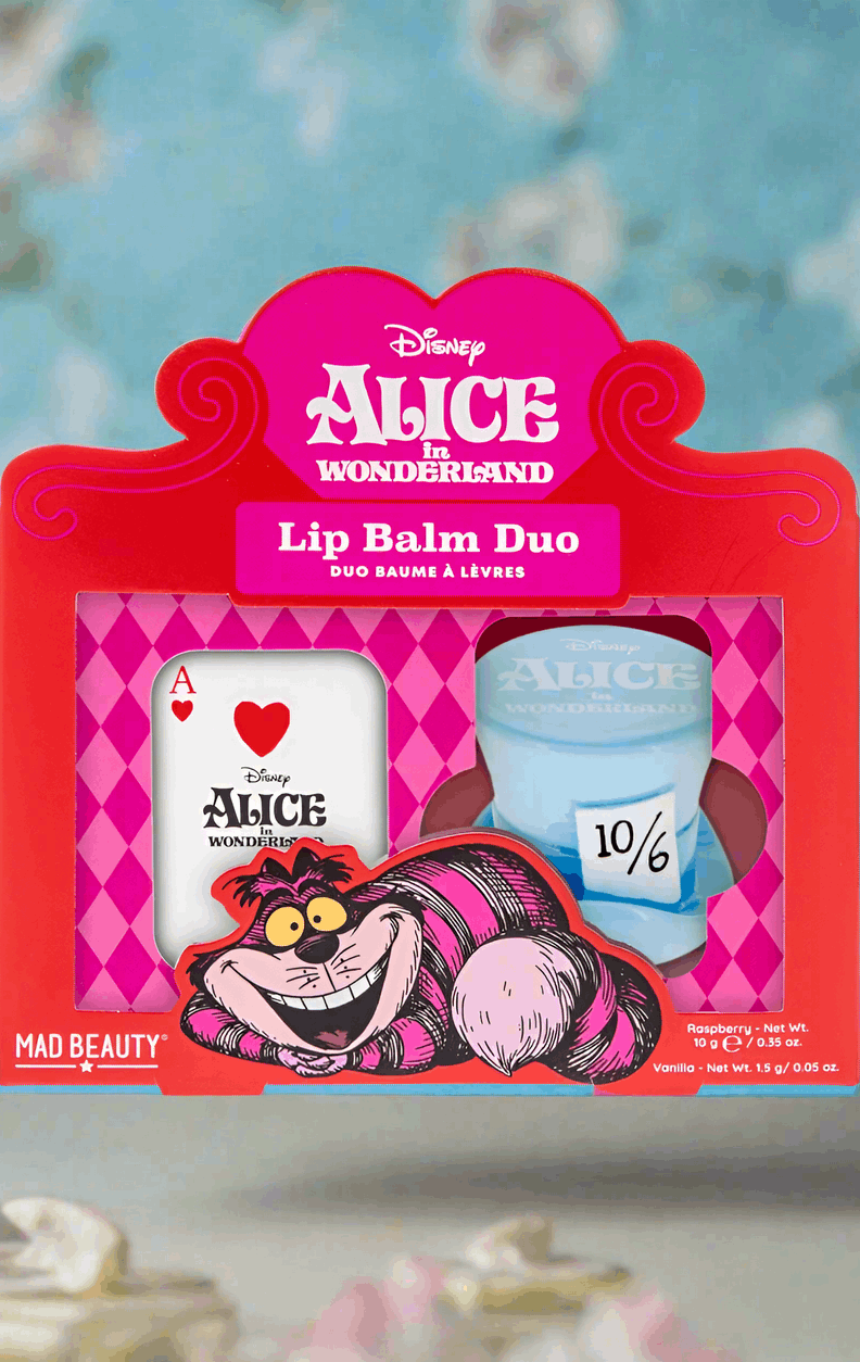 Disney Alice in Wonderland Lip Balm Duo Lip Balm by Mad Beauty as seen on celebrities