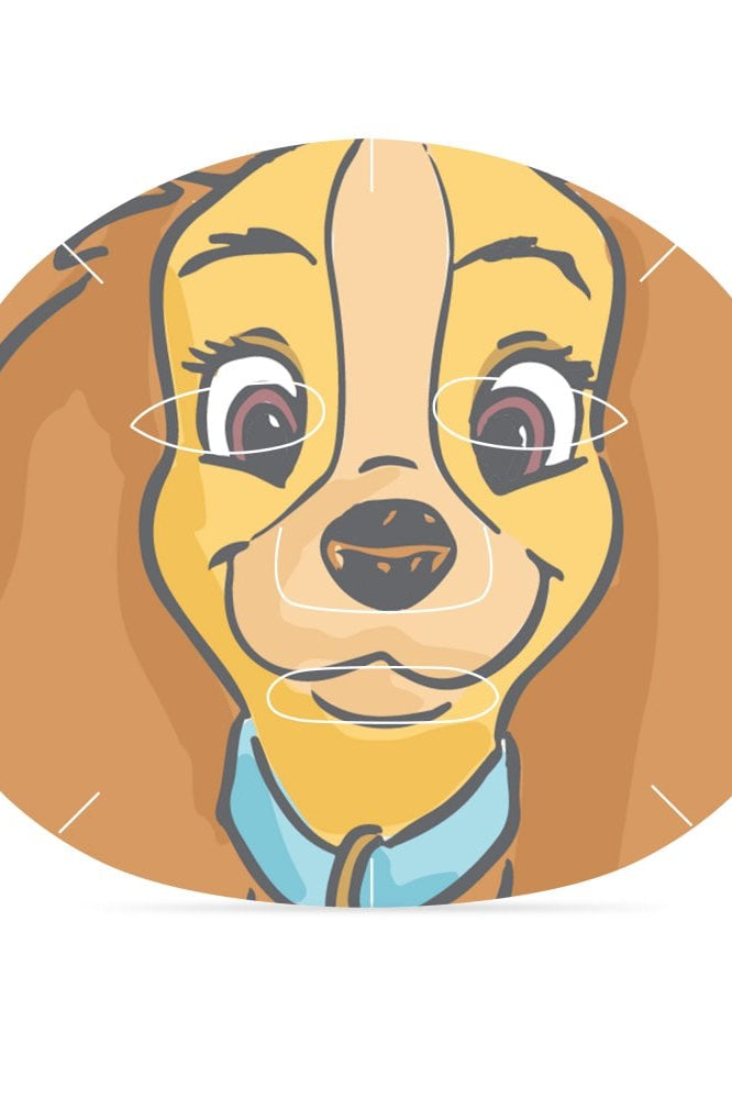 Disney Lady & The Tramp Cosmetic Sheet Mask Duo Face Mask by Mad Beauty as seen on celebrities