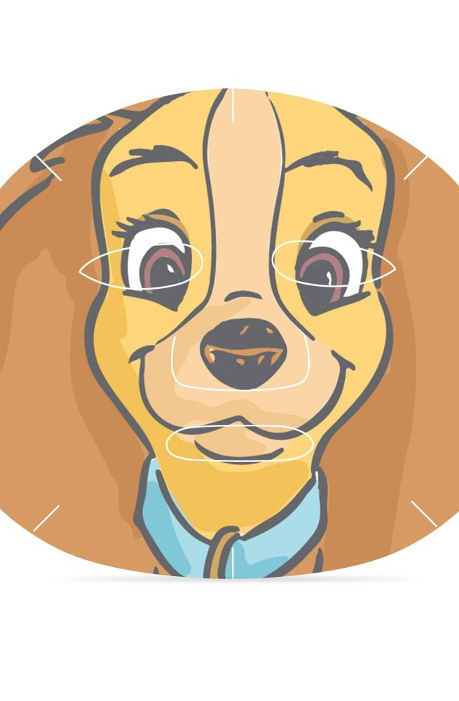Disney Lady & The Tramp Cosmetic Sheet Mask Duo Face Mask by Mad Beauty as seen on celebrities