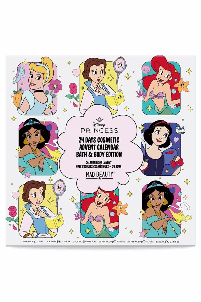Disney Princess 24 Days Cosmetic Advent Calendar on a white background