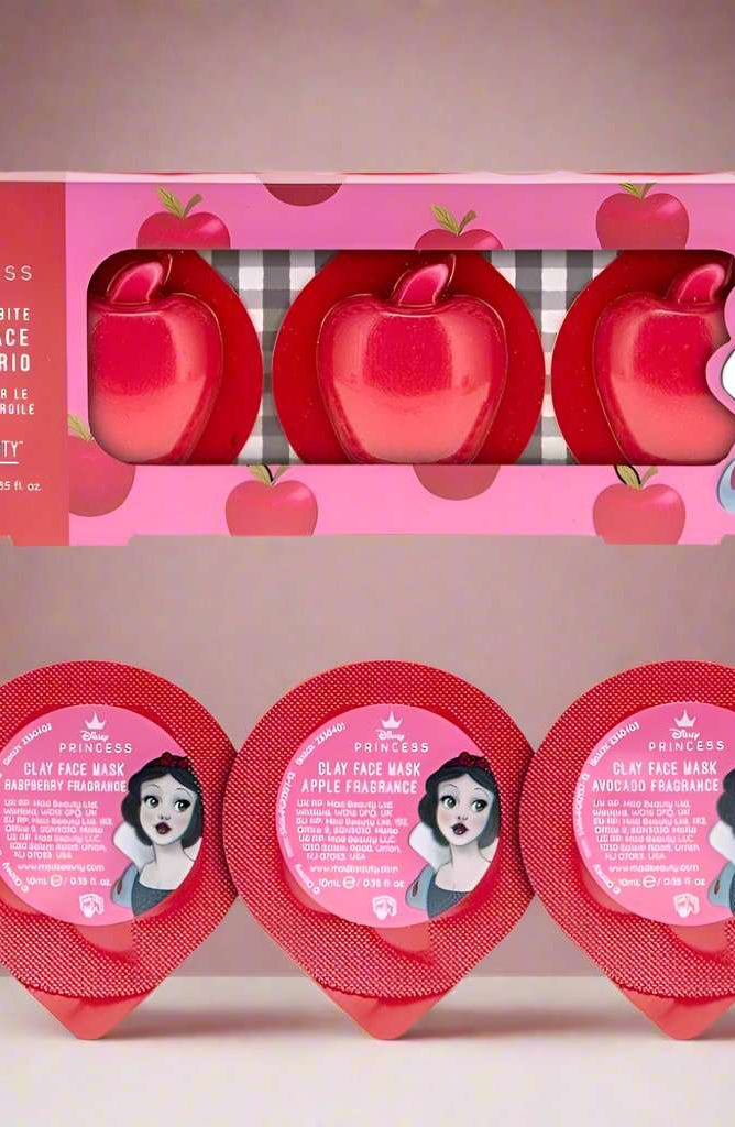 Disney Snow White Clay Mask Trio Hand Sanitizer by Mad Beauty as seen on celebrities
