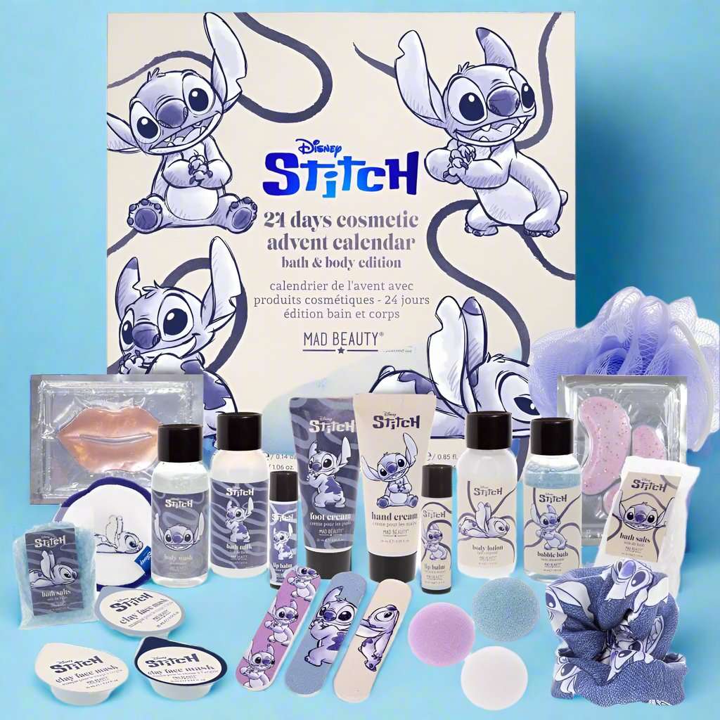 Disney Stitch Denim 24 Day Advent Advent Calendar by Mad Beauty as seen on celebrities