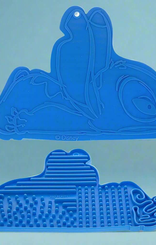 Disney Stitch Denim Cosmetic Brush Cleaning Pad Makeup Kit by Mad Beauty as seen on celebrities