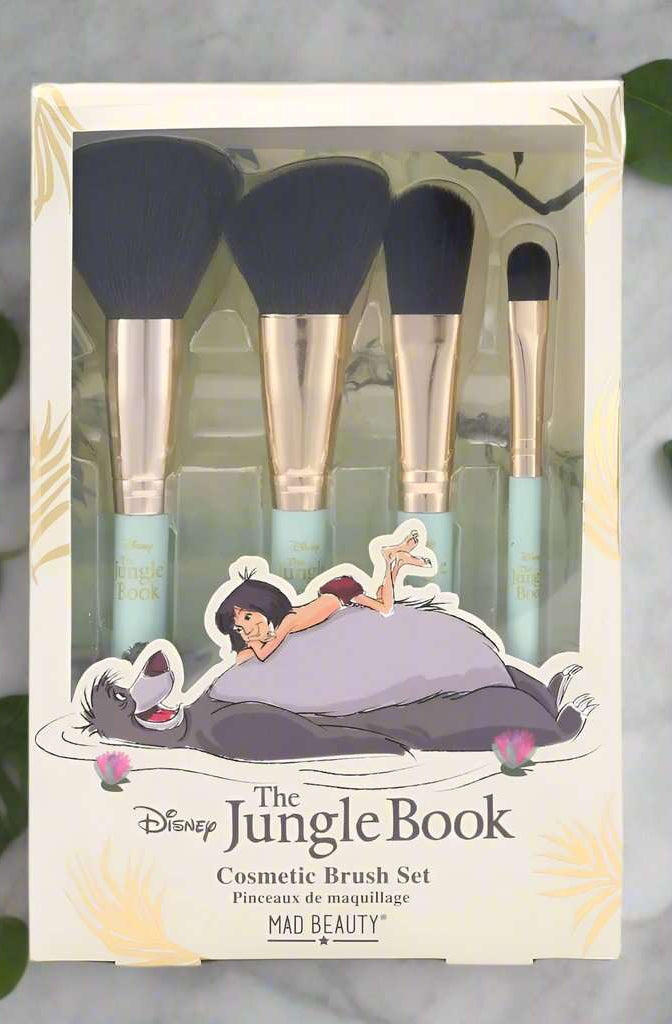 Disney The Jungle Book Cosmetic Brush Set Makeup Brushes by Mad Beauty as seen on celebrities