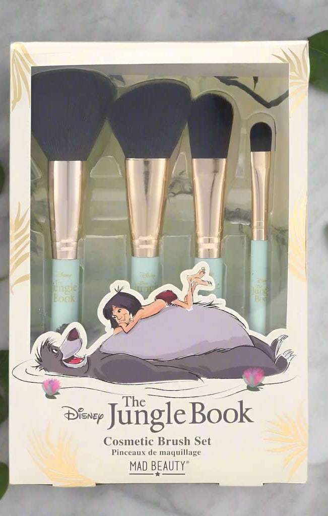 Disney The Jungle Book Cosmetic Brush Set Makeup Brushes by Mad Beauty as seen on celebrities