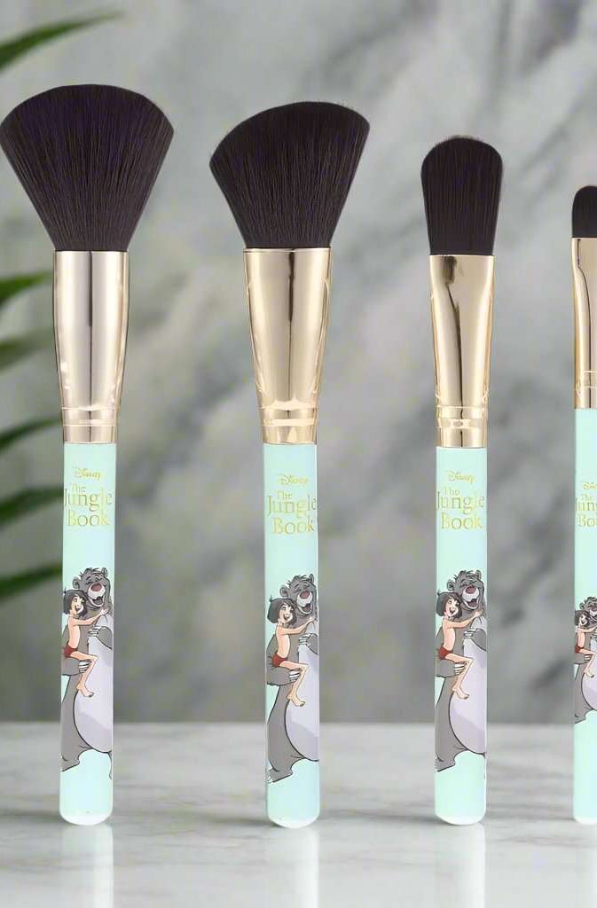 Disney The Jungle Book Cosmetic Brush Set Makeup Brushes by Mad Beauty as seen on celebrities
