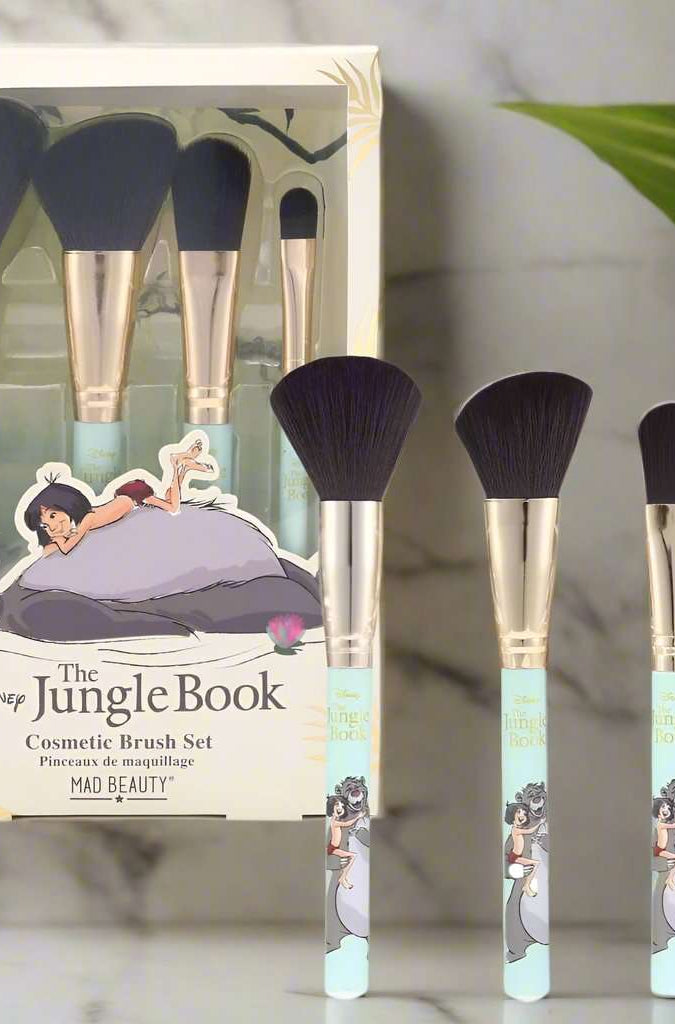 Disney The Jungle Book Cosmetic Brush Set Makeup Brushes by Mad Beauty as seen on celebrities