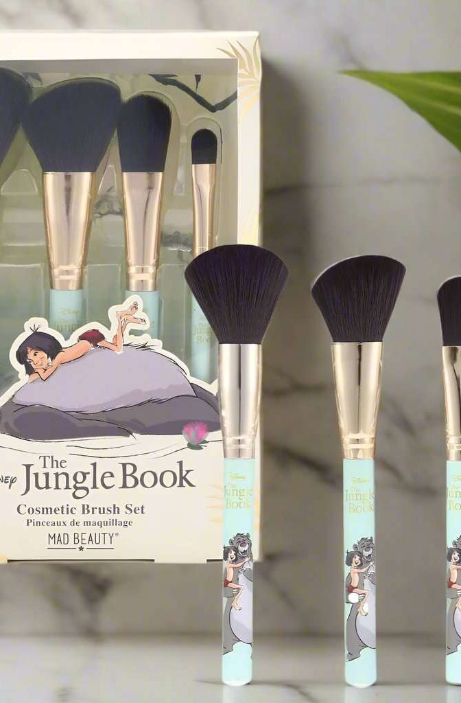 Disney The Jungle Book Cosmetic Brush Set Makeup Brushes by Mad Beauty as seen on celebrities