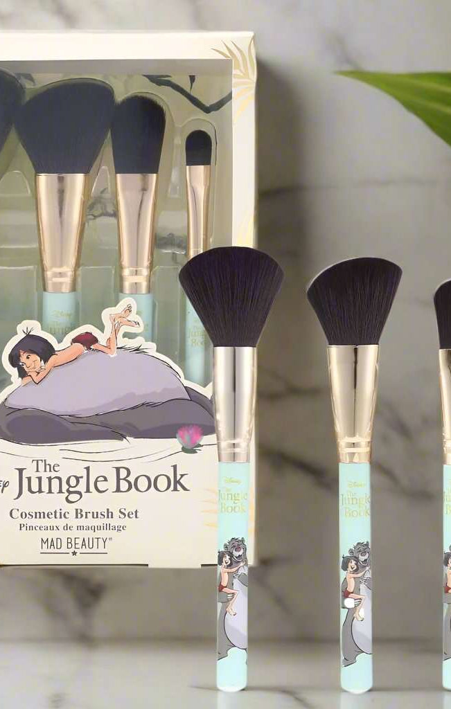 Disney The Jungle Book Cosmetic Brush Set Makeup Brushes by Mad Beauty as seen on celebrities