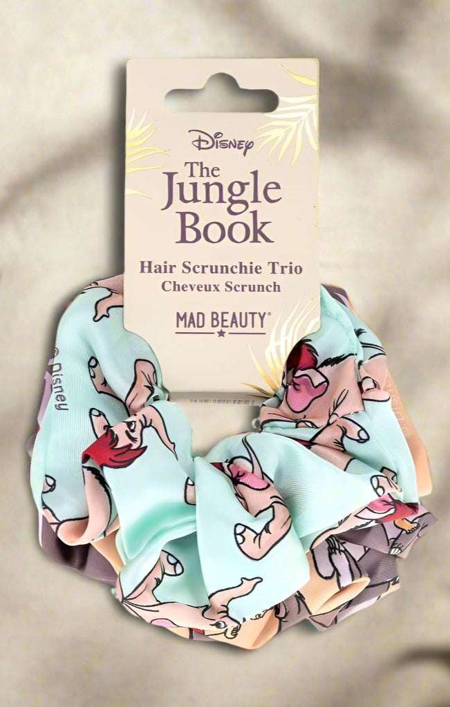 Disney The Jungle Book Hair Scrunchie Trio Hair Elastic by Mad Beauty as seen on celebrities