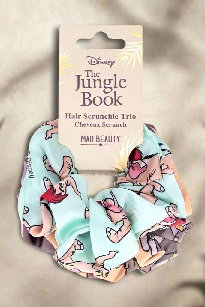 Disney The Jungle Book Hair Scrunchie Trio Hair Elastic by Mad Beauty as seen on celebrities