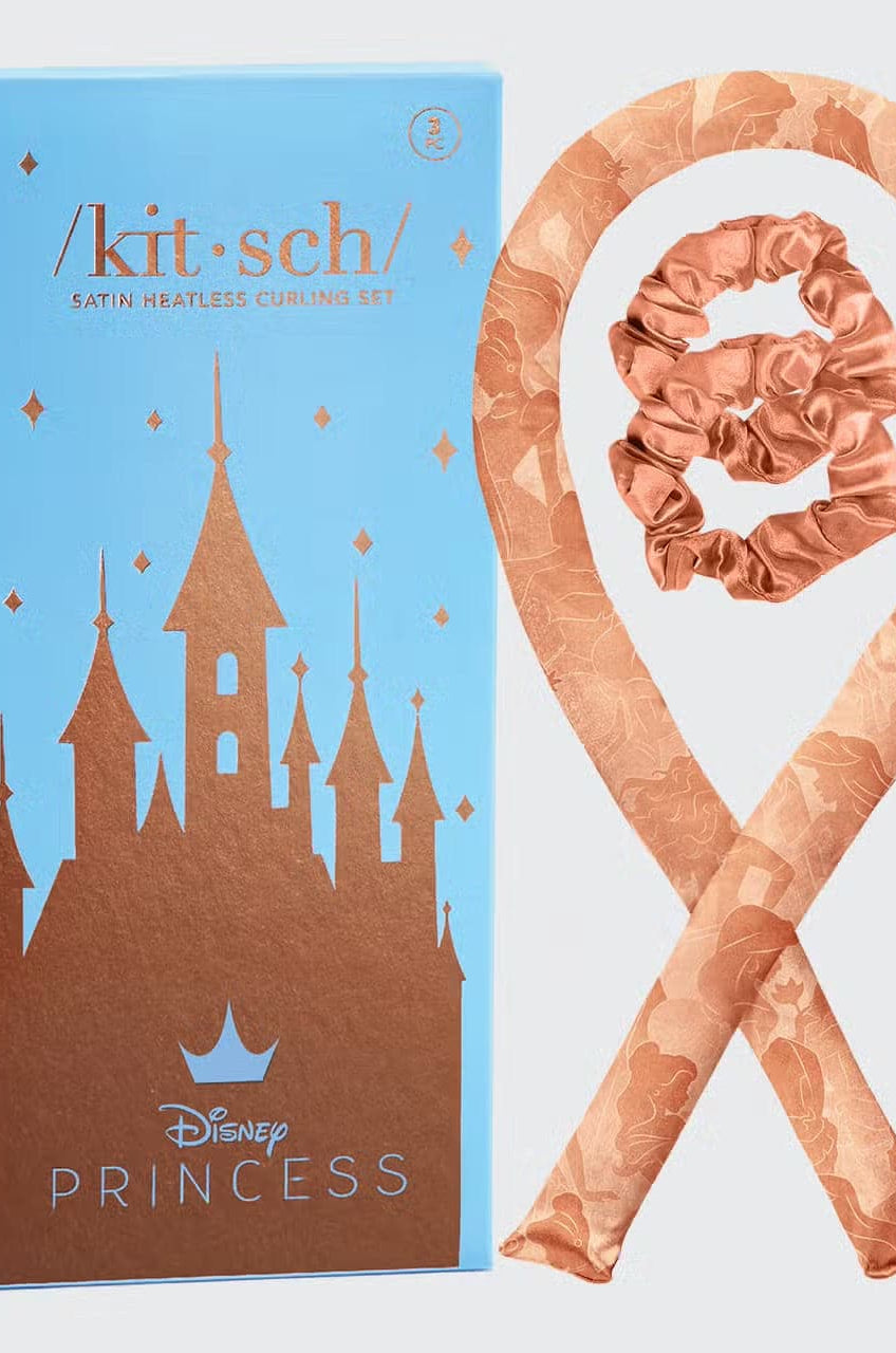 Disney X Kitsch Satin Heatless Hair Curling Set Hair by Kitsch as seen on celebrities