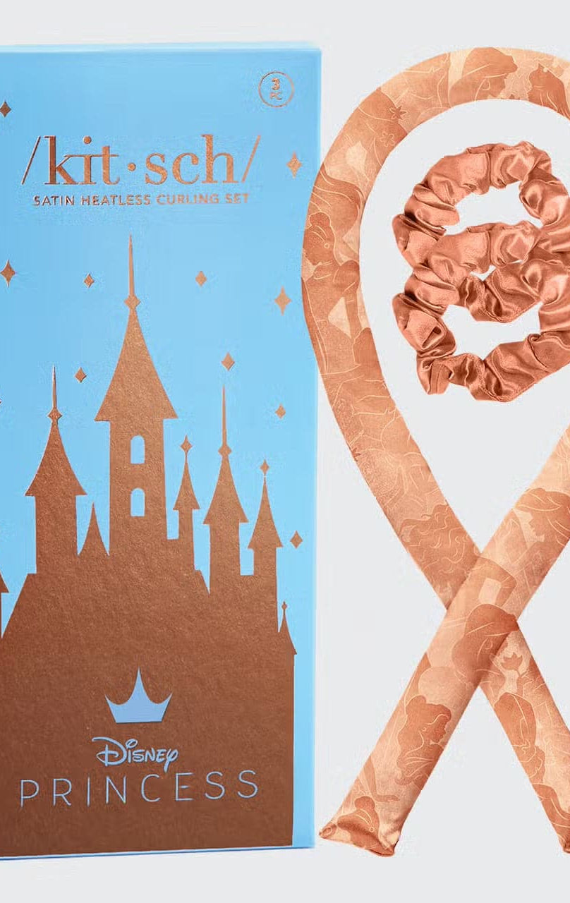 Disney X Kitsch Satin Heatless Hair Curling Set Hair by Kitsch as seen on celebrities